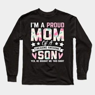 I'M The Proud Mom Nana Mothers Day Long Sleeve T-Shirt